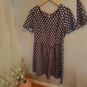 Pin up+ polka dot dress